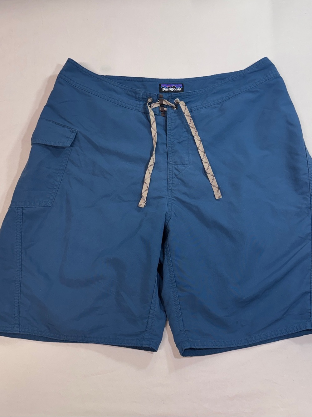 Patagonia Board Shorts Mens 34 Blue Swim Trunks Pocket